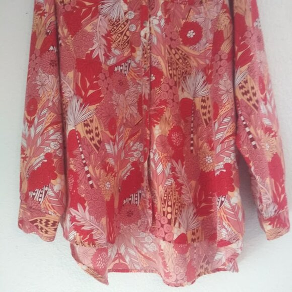 Spoon Jeans women's size 3X multicolored all over print top - Picture 3 of 14